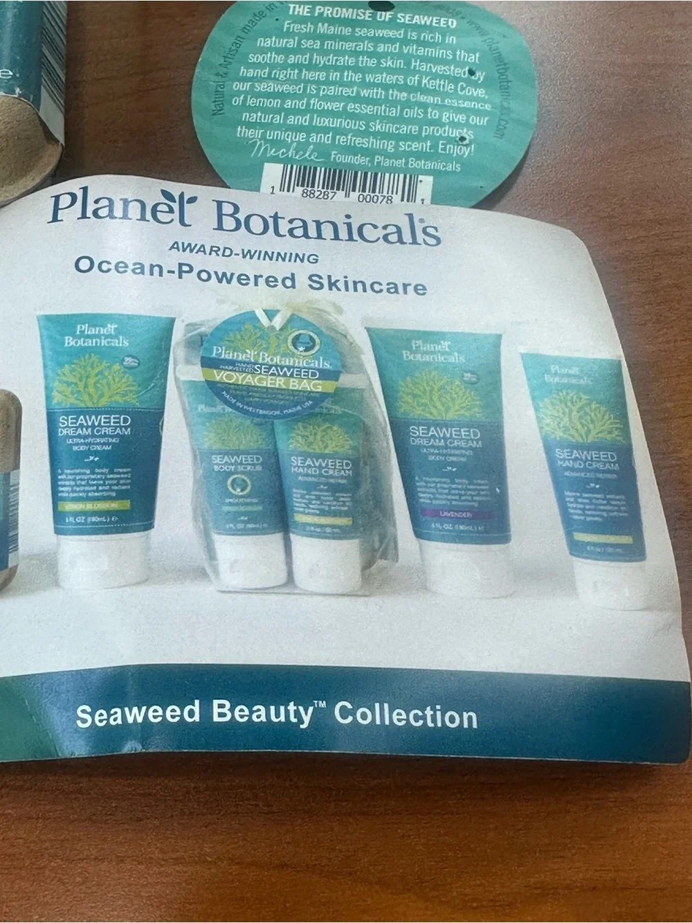 NWT Plant Botanicals Seaweed Lemon Blossom Hand Cream, Body Scrub & Soap Set